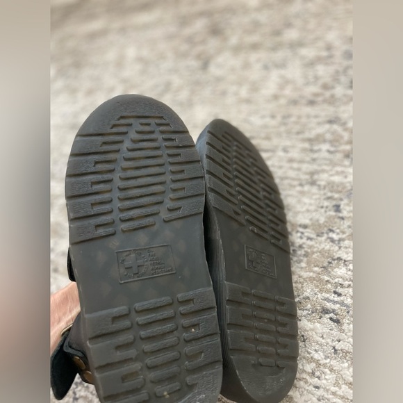 Doc Dr. Martens GRYPHON QUAD Chunky Leather Platform Gladiator Sandals Black - Picture 4 of 9